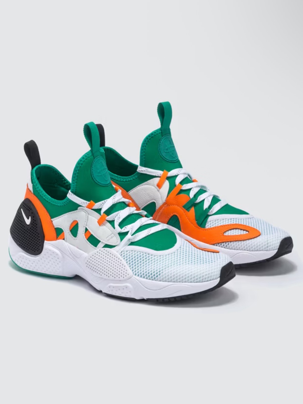 Nike Huarache E.D.G.E. White Emerald Orange Shoes Men’s Size 9
